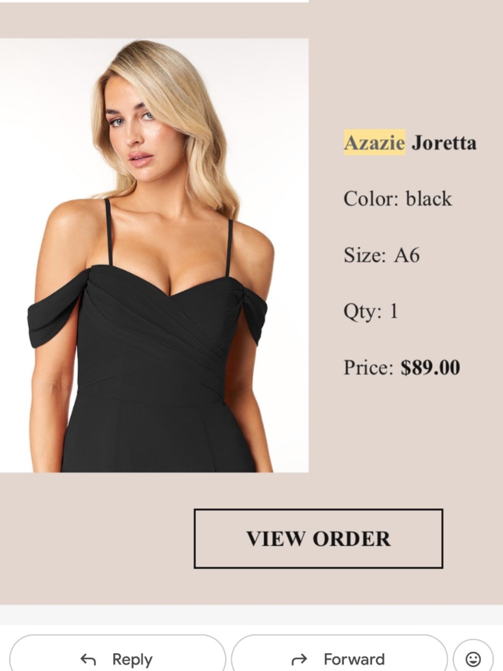 Azazie bridesmaid dress